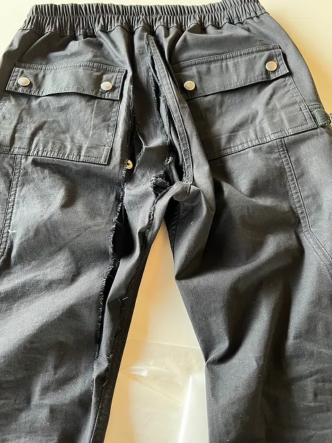 RICK OWENS (リック オウエンス) - 【25AW】デニム バウハウス カーゴパンツ｜破れ