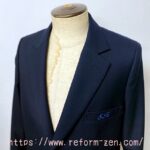 写真:制服のブレザーの肩幅を小さくするお直し 完成した状態です。