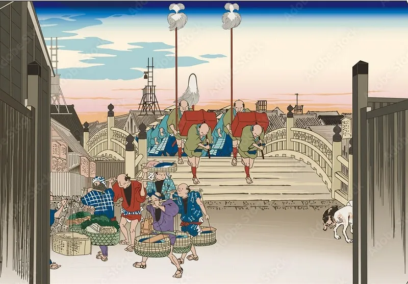 江戸の町人の日常風景