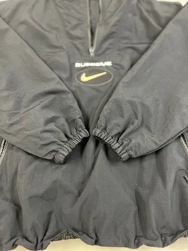 NIKE&Supremeコラボ商品/ナイロンジャケット/袖口ゴム交換　AFTER