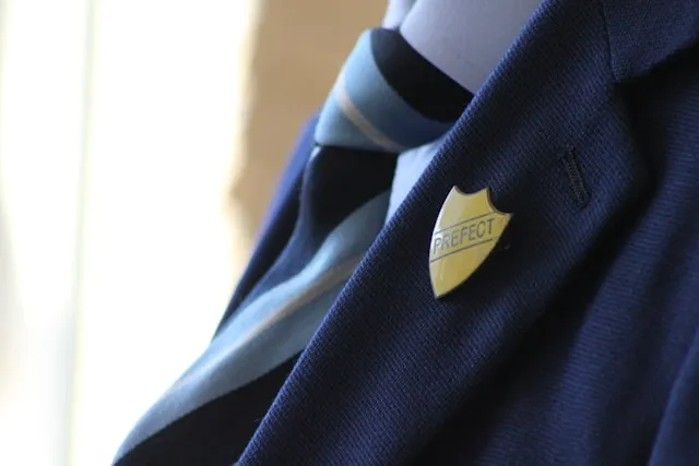 写真:学生の制服